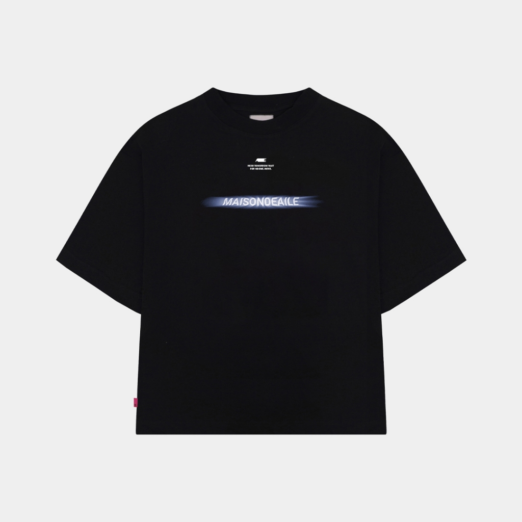 AILE - DELOREAN GRAPIC TEES - KAOS HITAM LENGAN PENDEK SABLON UNISEX